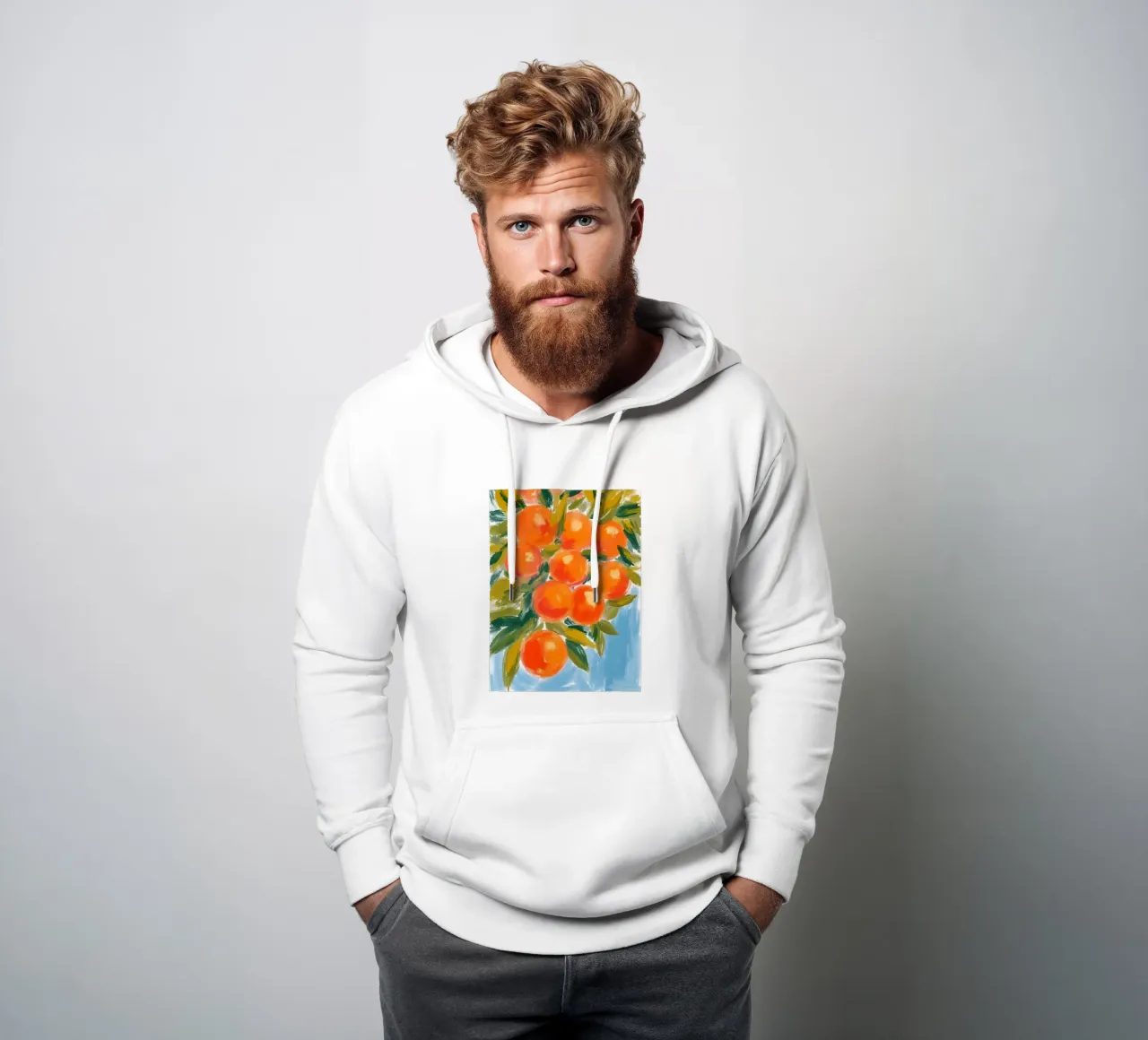 Orangenbaum sudadera con capucha de Ohkimiko
