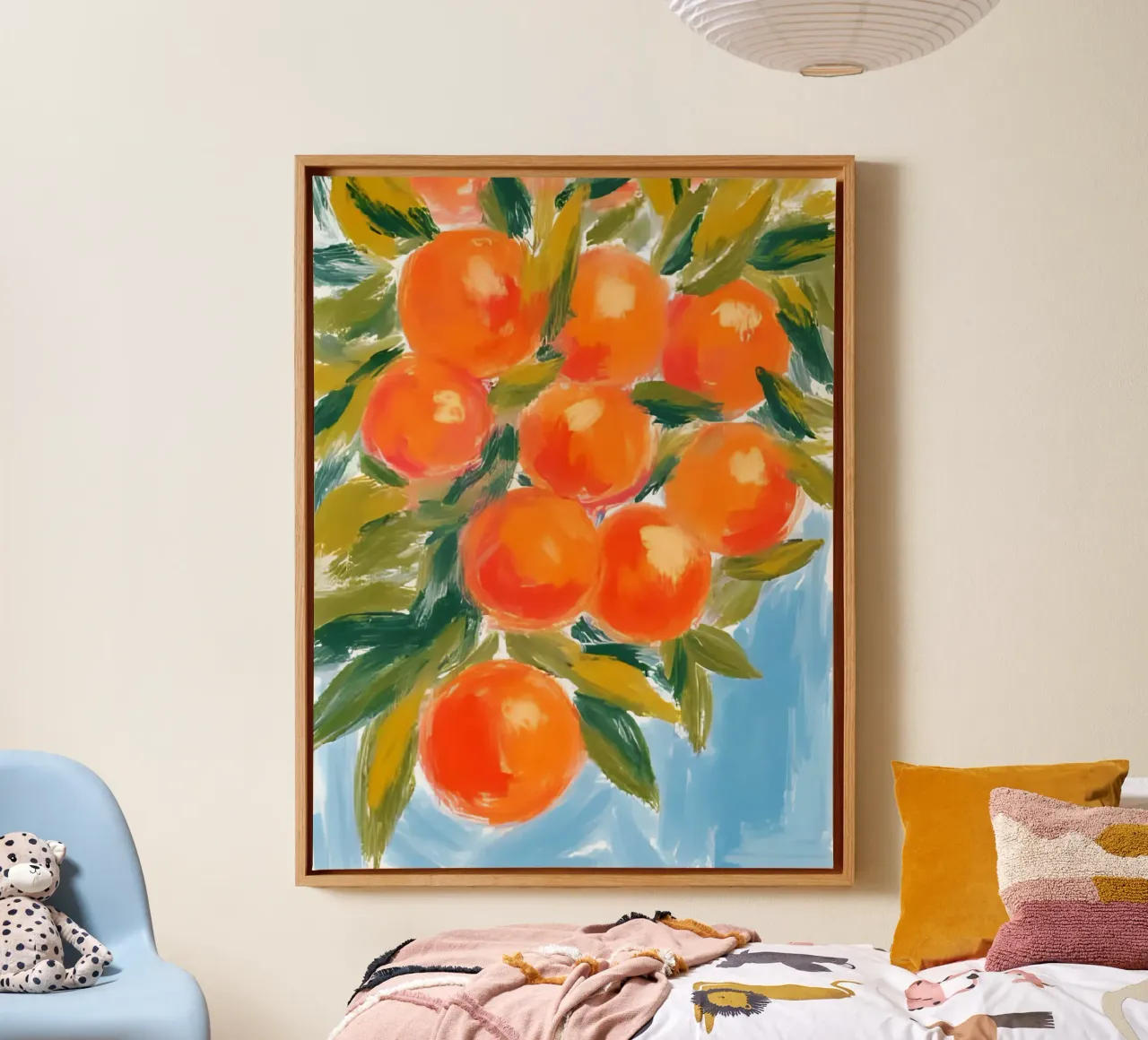 Orangenbaum tela con Cornice a cassetta da Ohkimiko