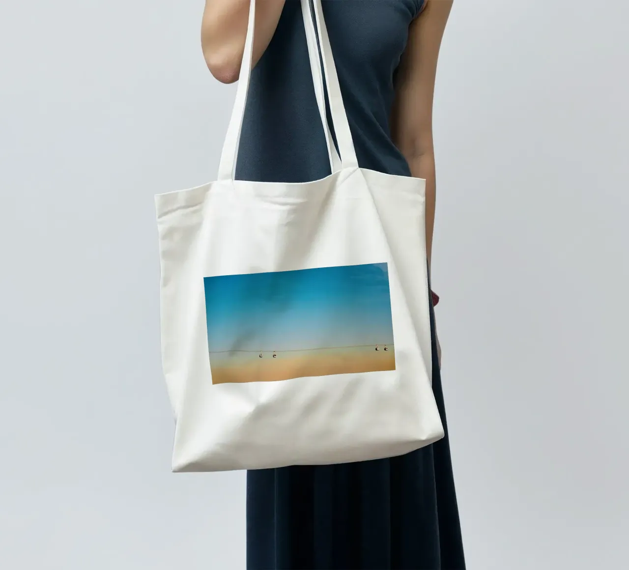 Cable Cars in Orange Sunset tote bag by KISSA STUDIO