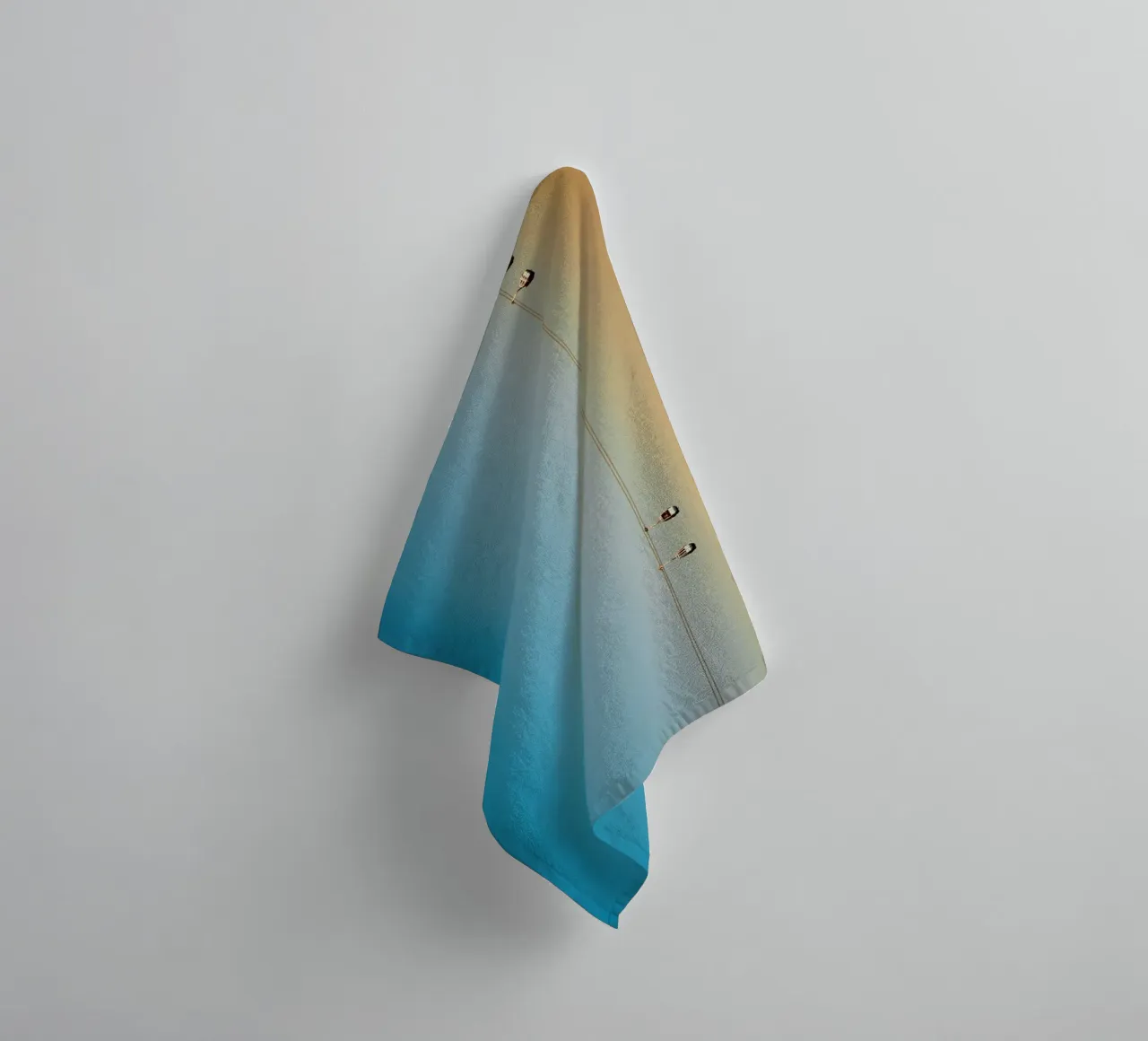 Cable Cars in Orange Sunset towel by KISSA STUDIO