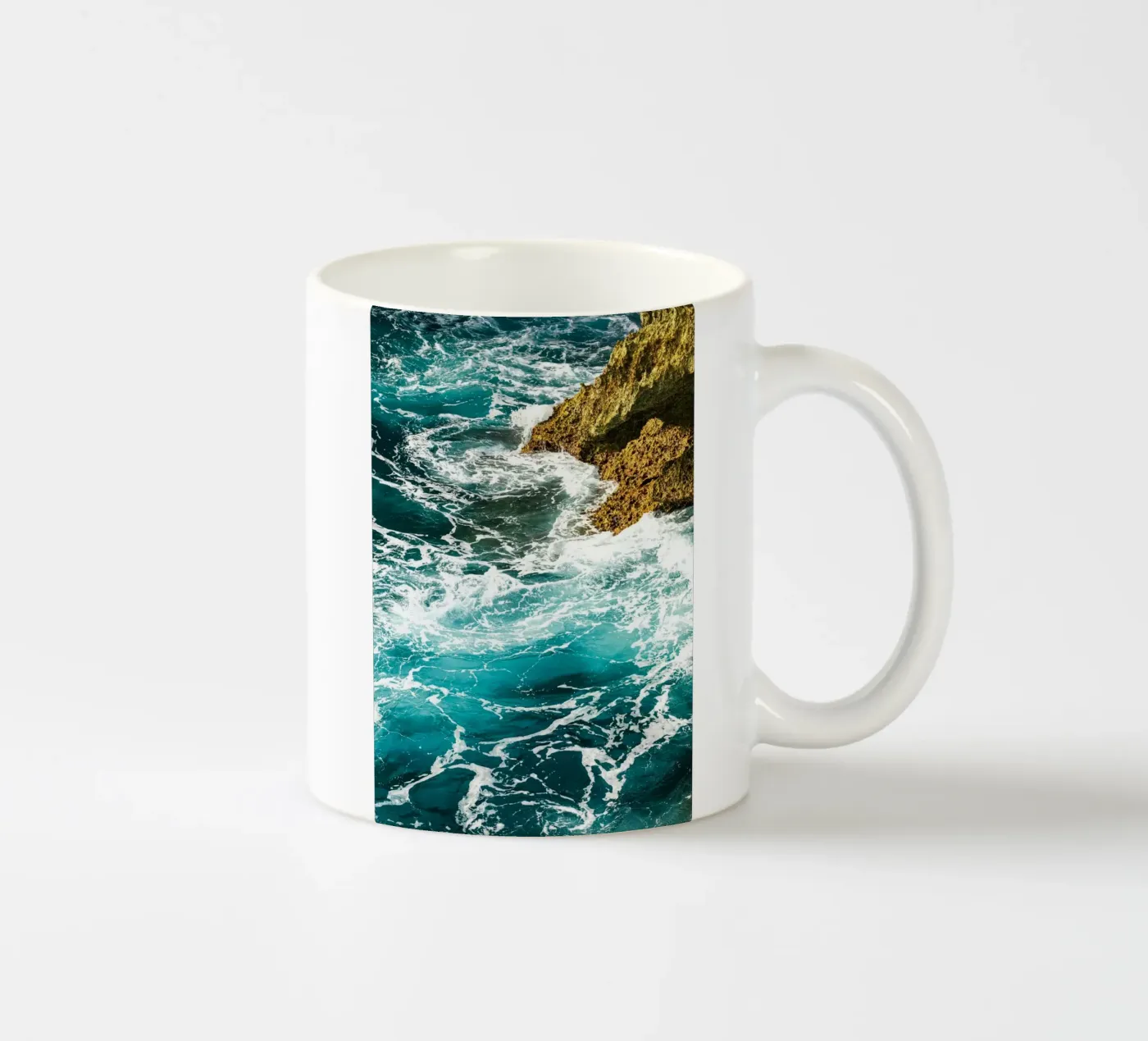 ocean waves ceramic mug by Earthly Visions