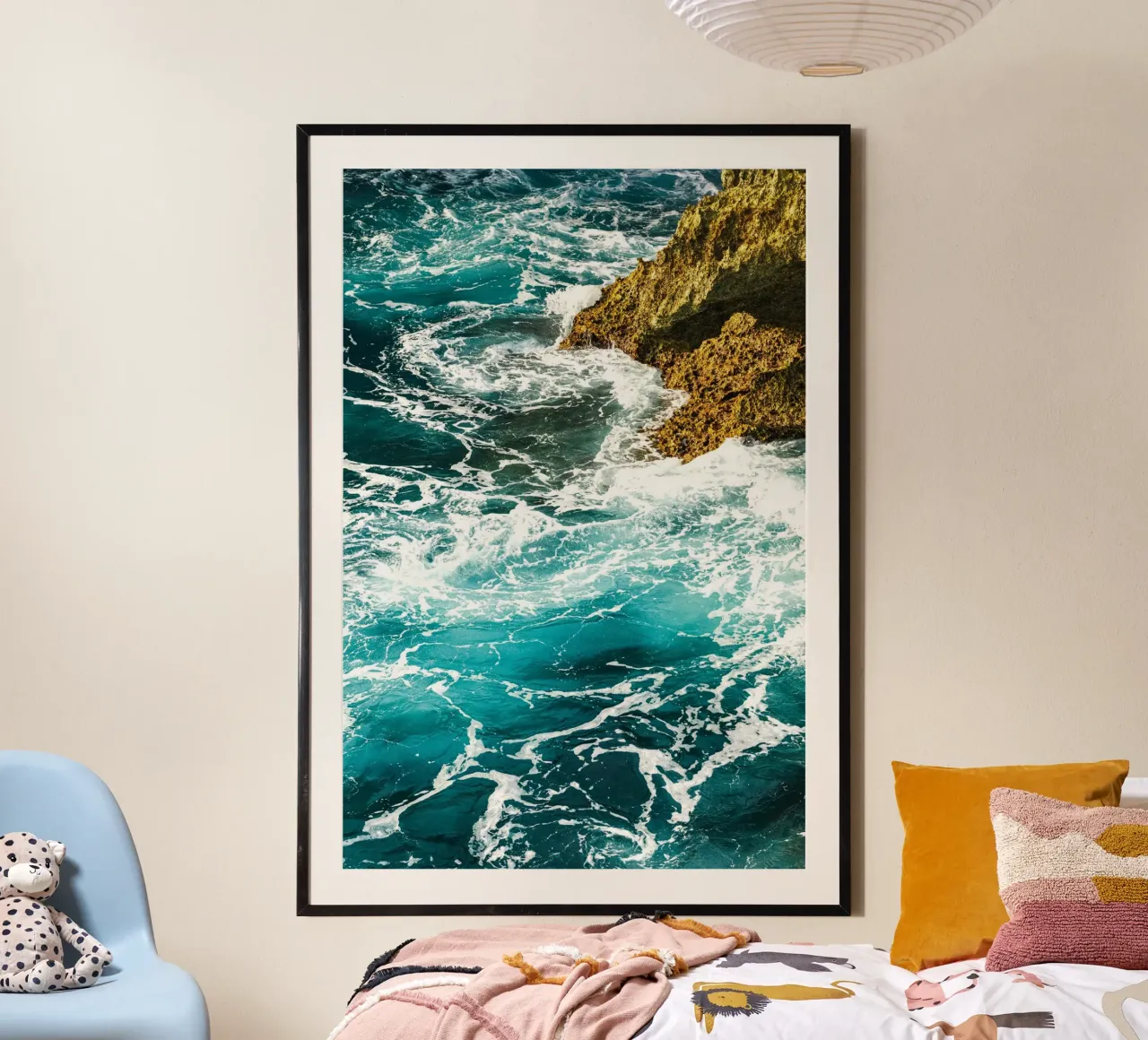 oceaangolven poster van Earthly Visions