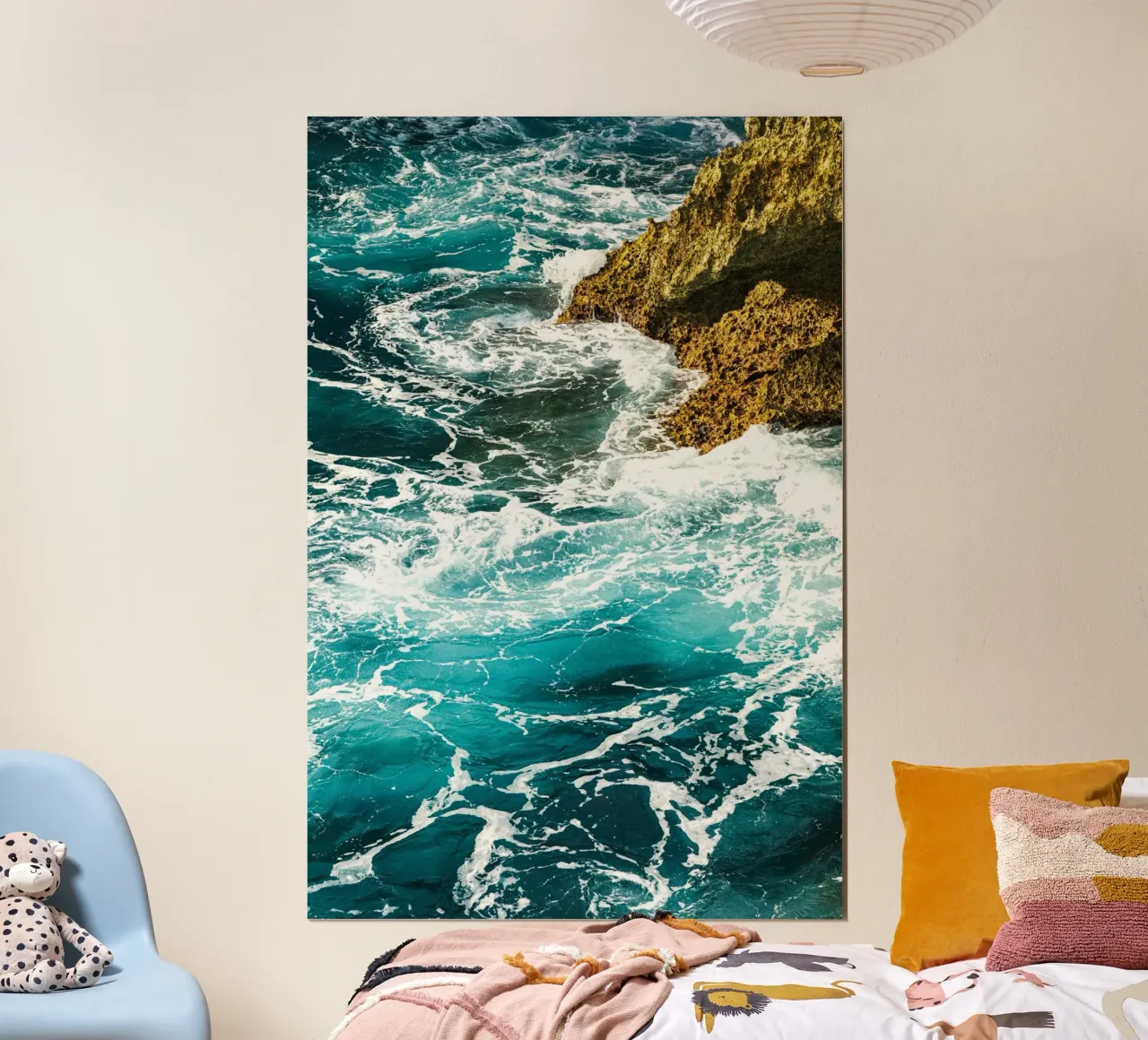 oceaangolven poster van Earthly Visions