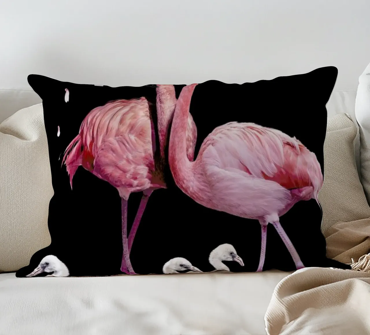 Flamingo Family cuscino da Wouter Rikken