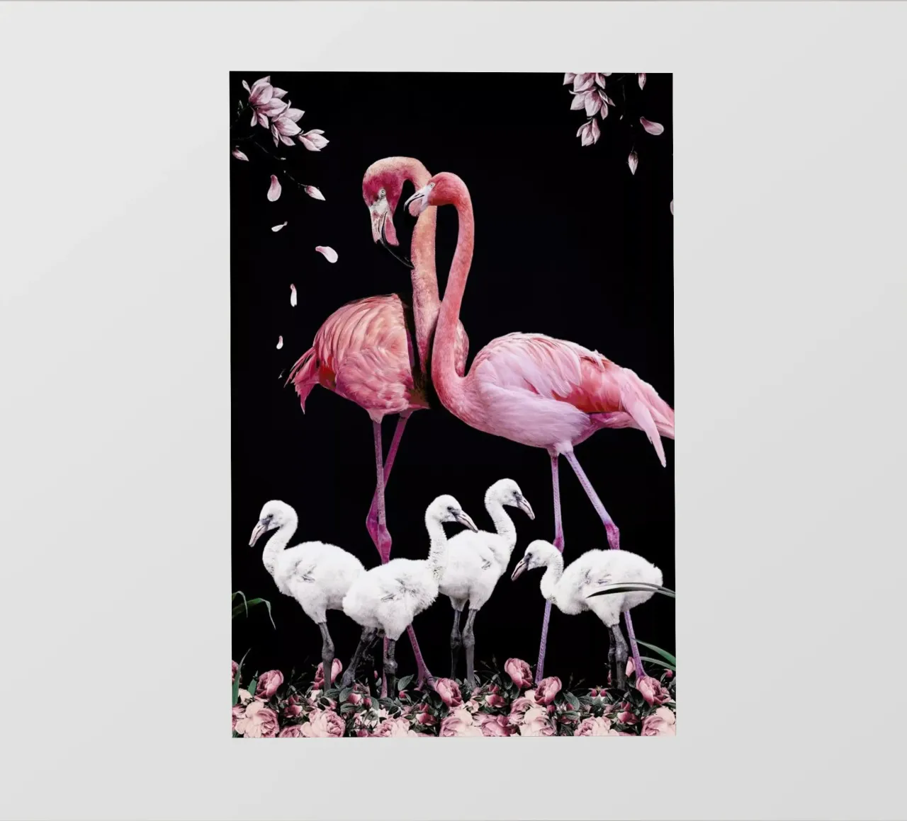 Flamingo Family telo in pvc da Wouter Rikken