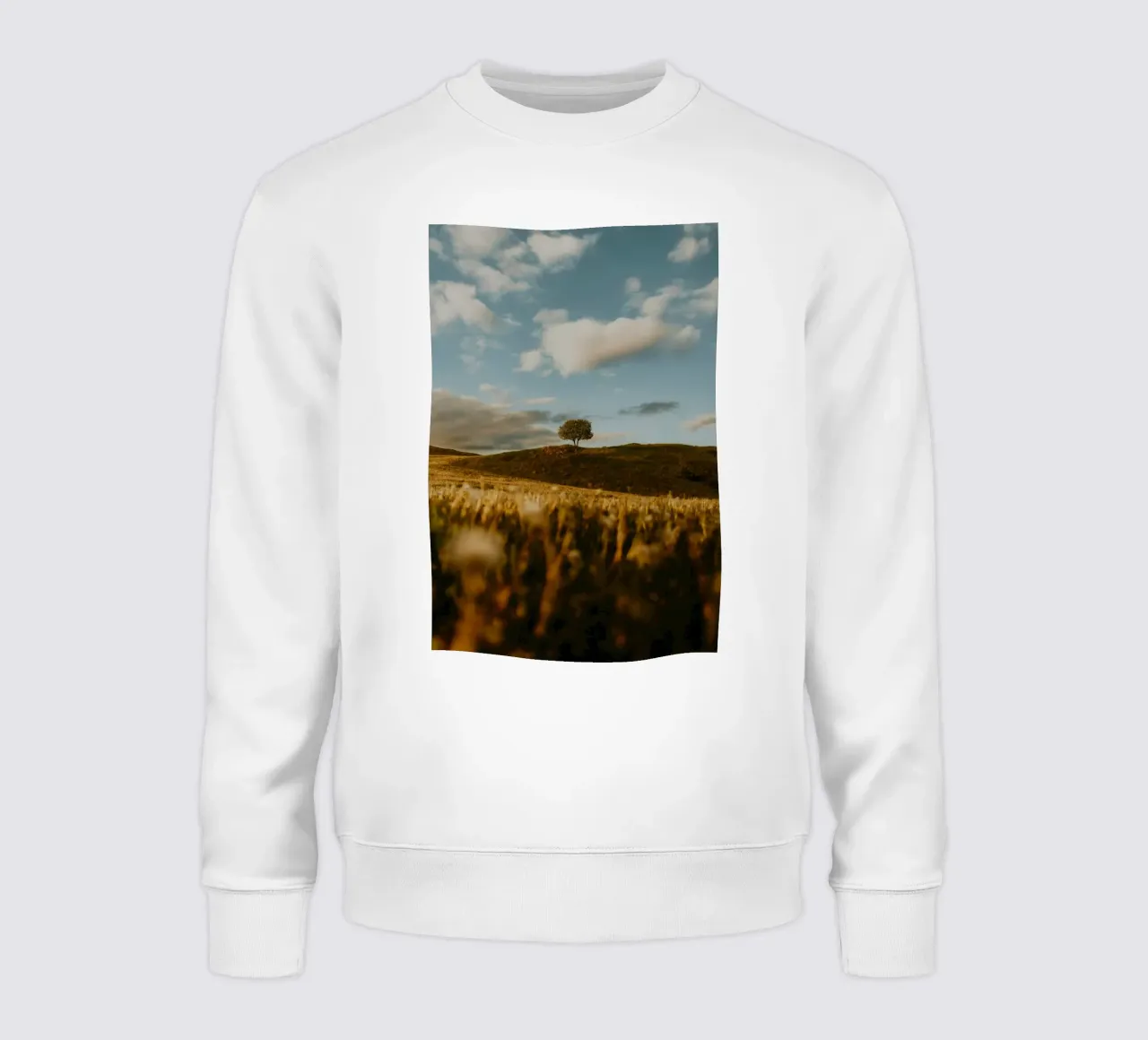 tree grass sweatshirt by Earthly Visions