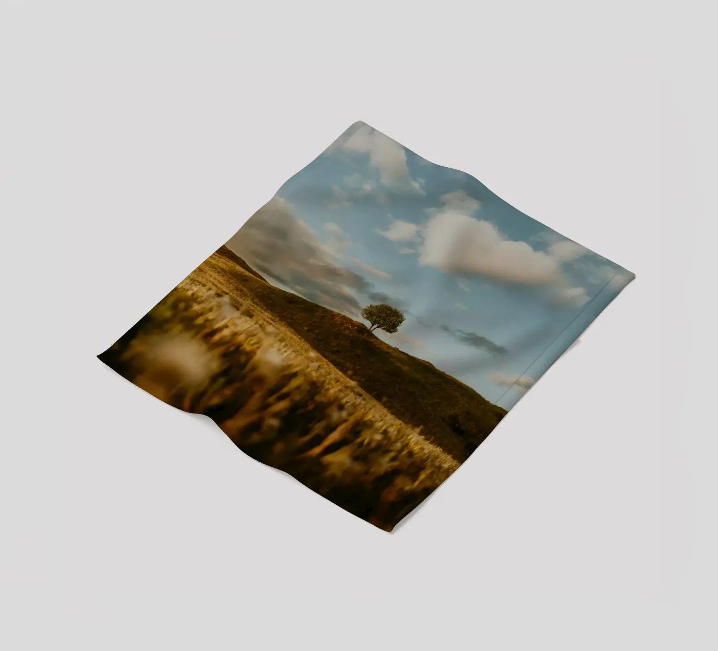 tree grass plaid polaire de Earthly Visions