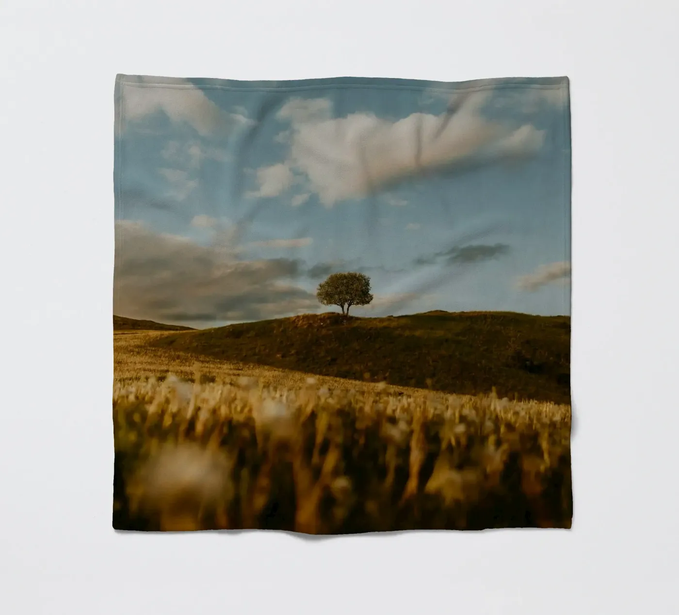 tree grass plaid polaire de Earthly Visions