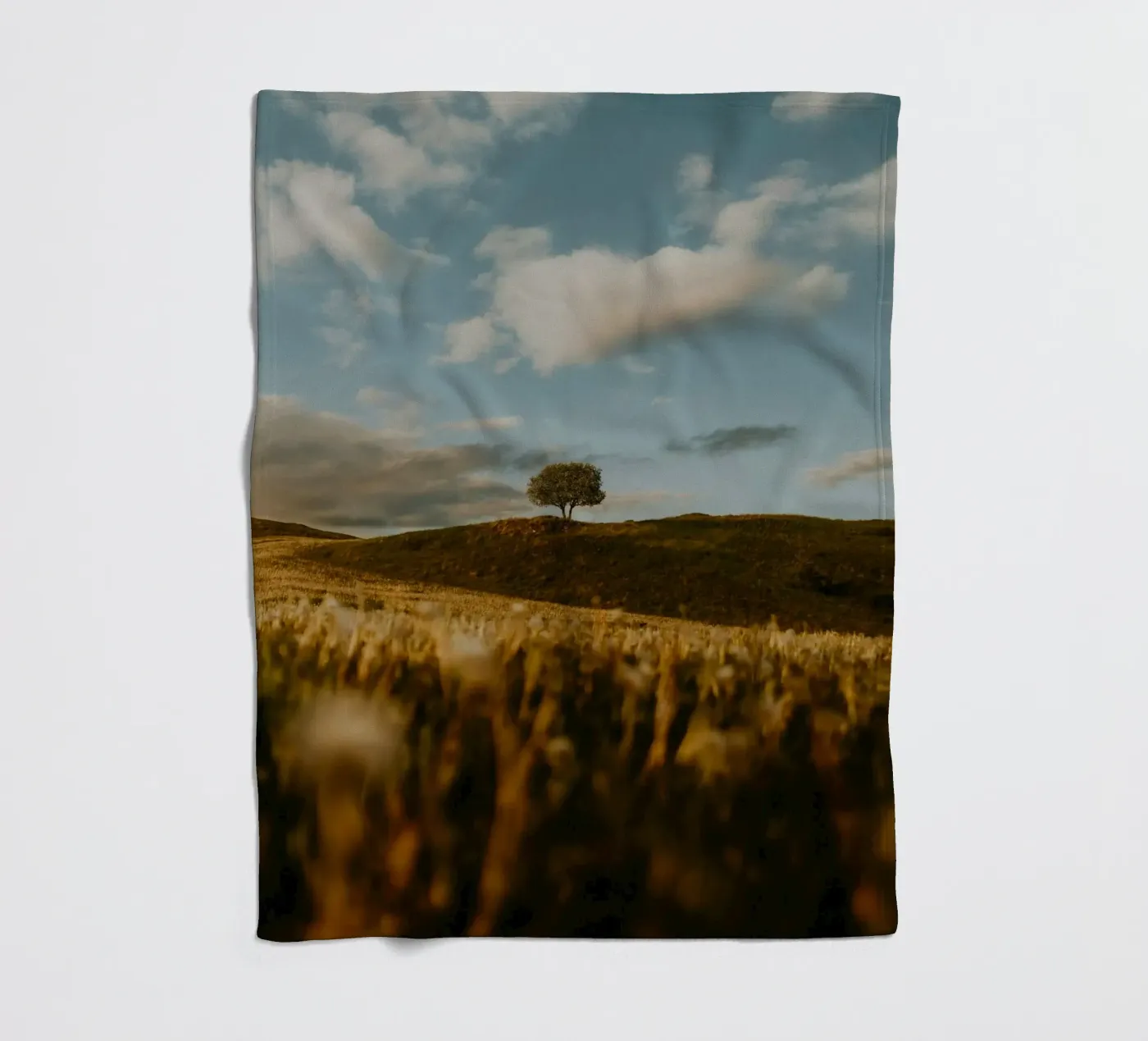 tree grass plaid polaire de Earthly Visions