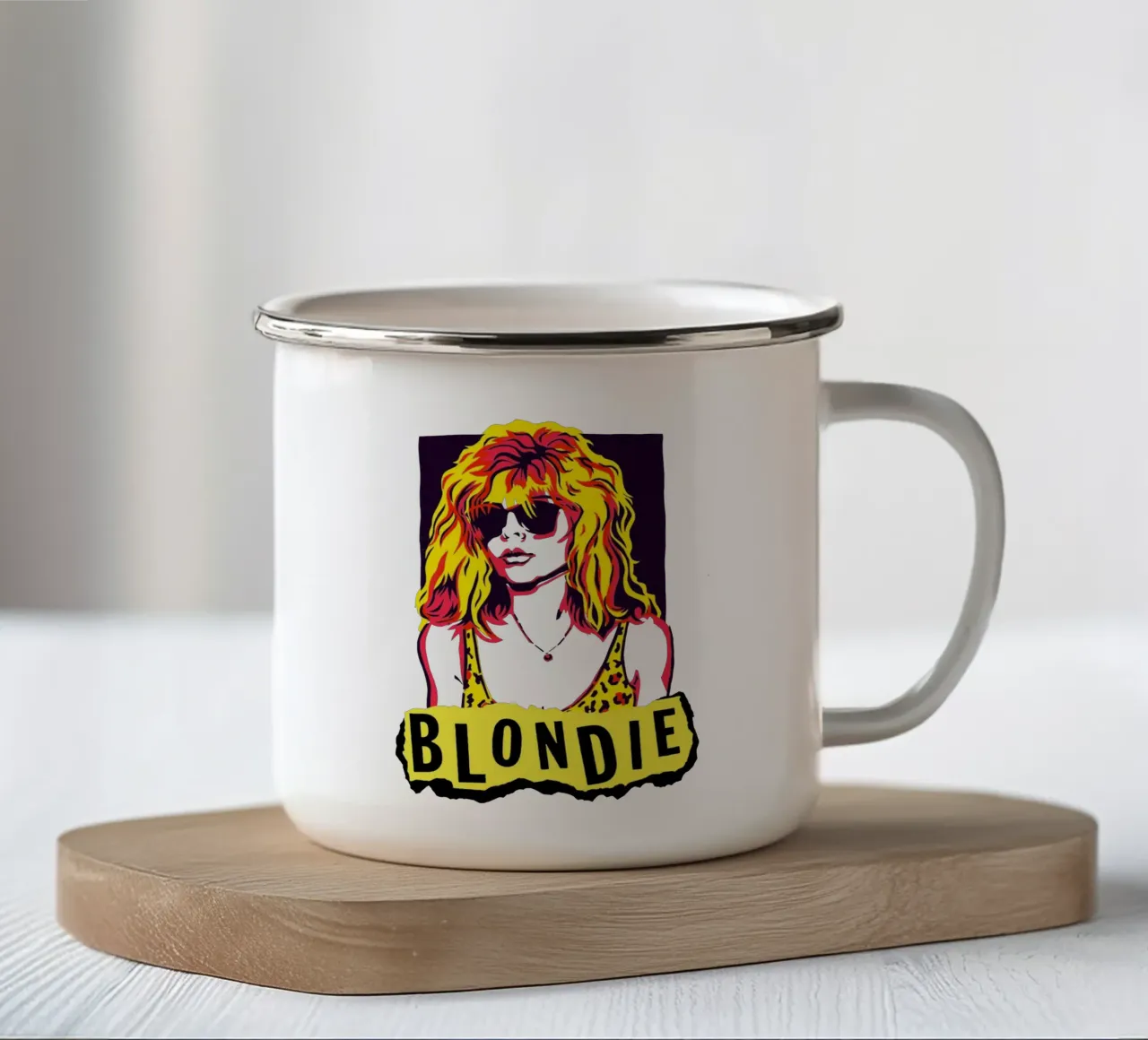 Blondie tazza in smalto da kiwirsemplok