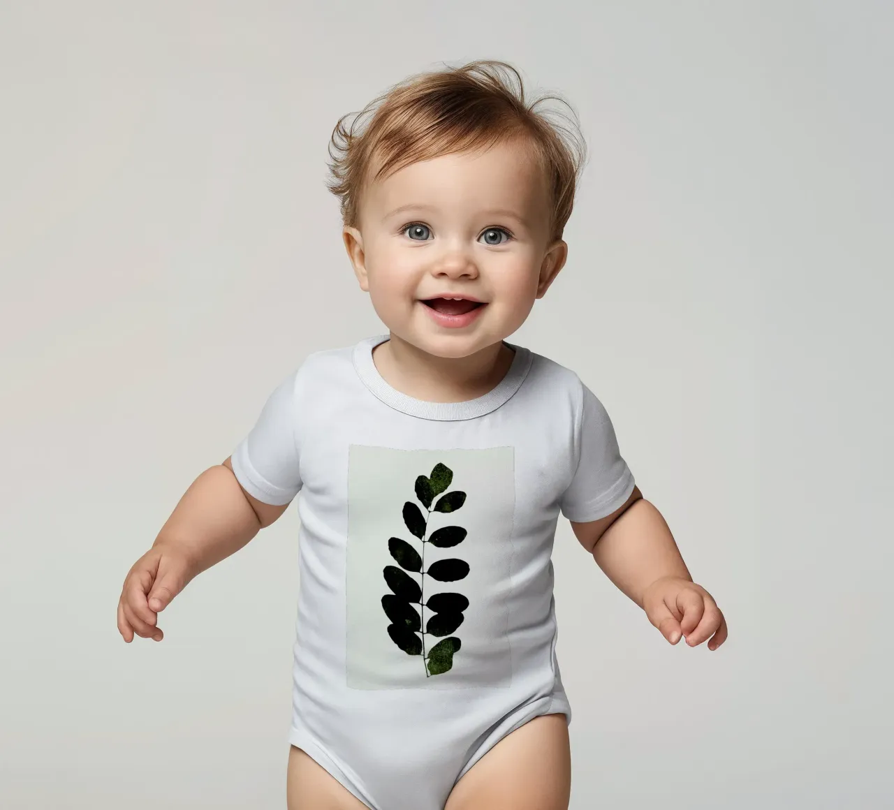 Ink Print No.24 body neonato maniche corte da Kubistika