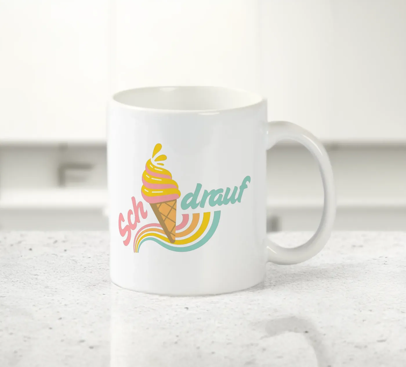 sch(eis)drauf ceramic mug by fummelhummel