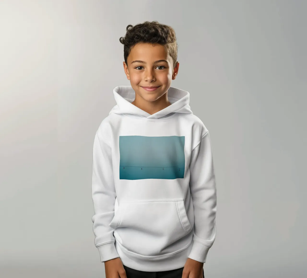 Cable Cars - Minimal Landscape kids hoodie by KISSA STUDIO