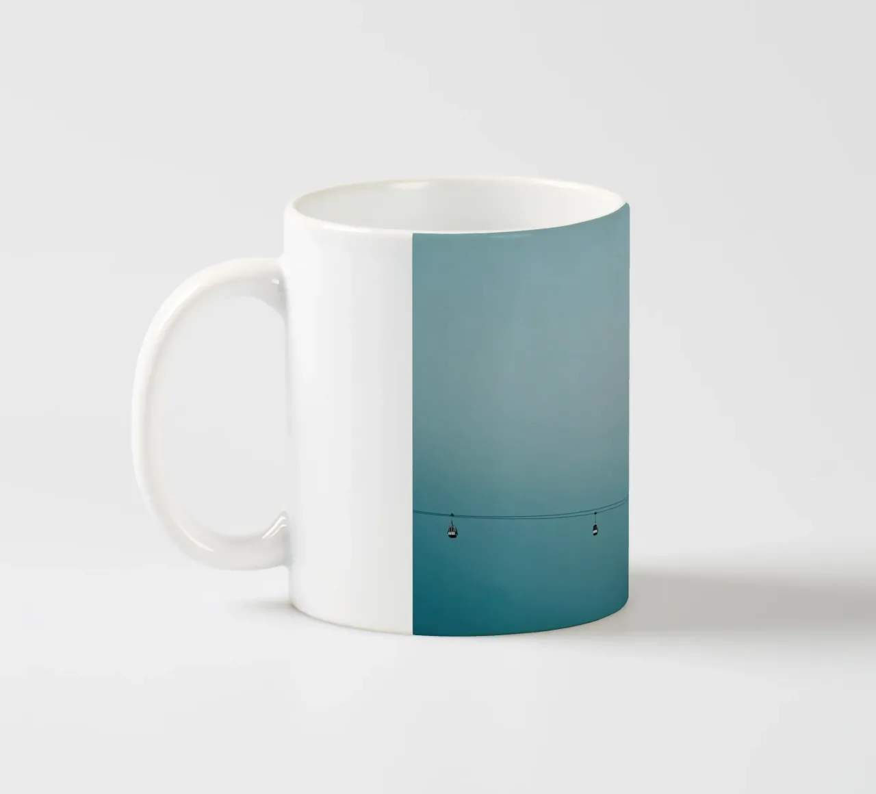 Funivie - Paesaggio minimale tazza in ceramica da KISSA STUDIO