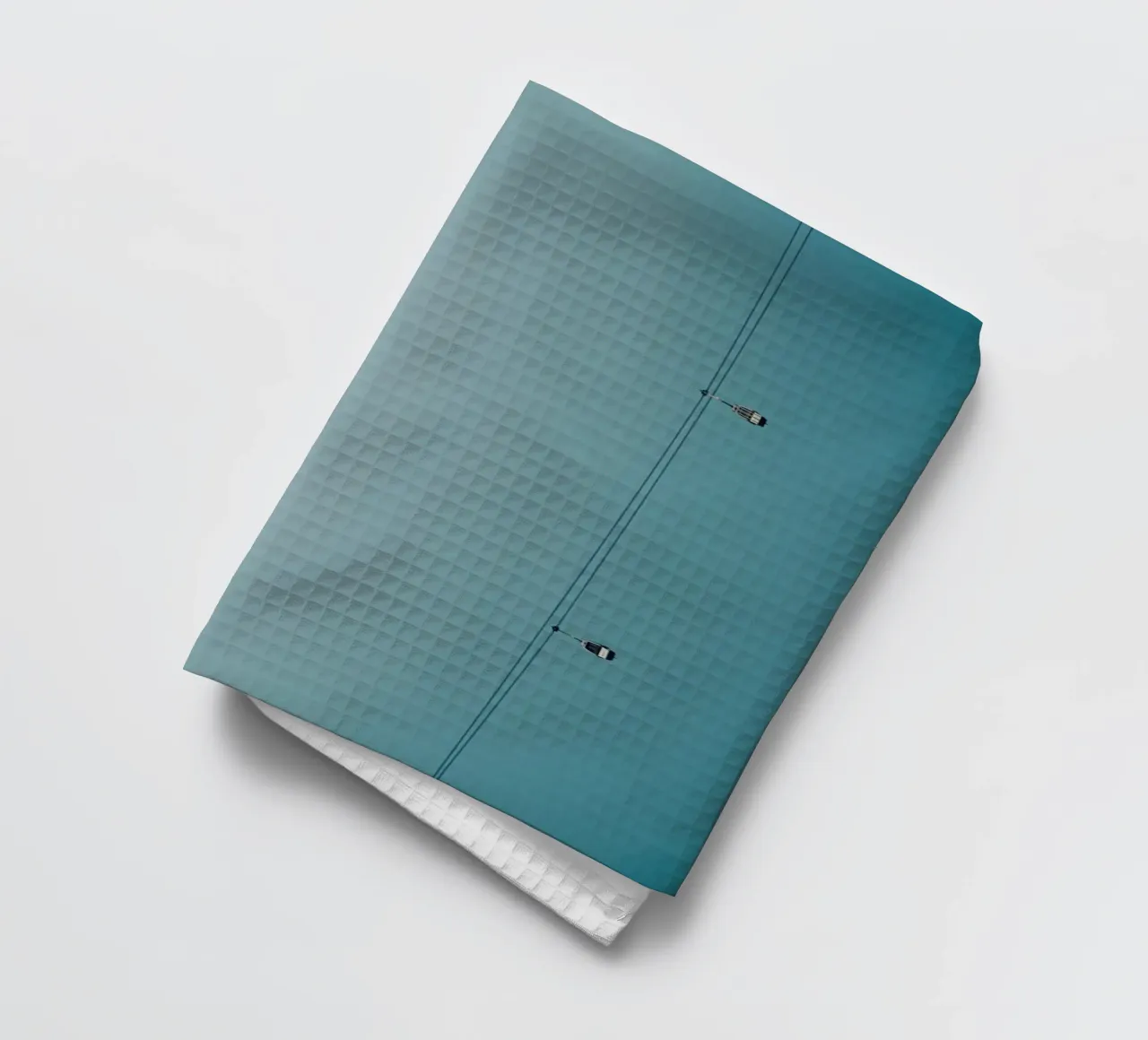 Cable Cars - Minimal Landscape tea towel by KISSA STUDIO