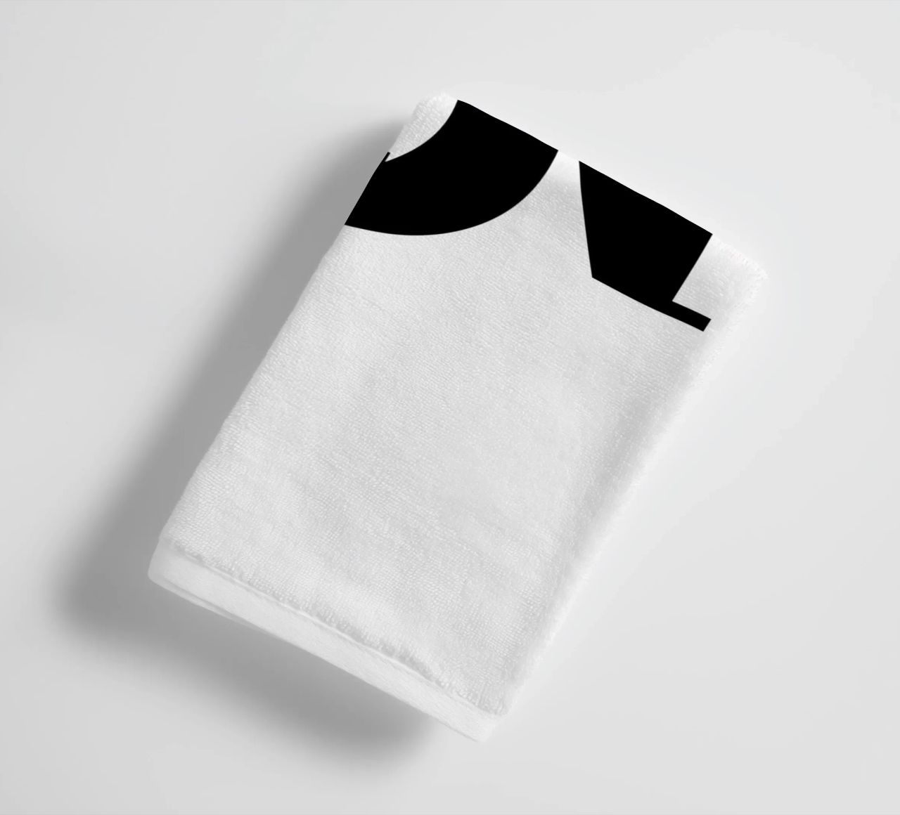 SN Monogramma con fiori - Nero - T-Shirt & Accessori asciugamano da bagno da nsbdesign