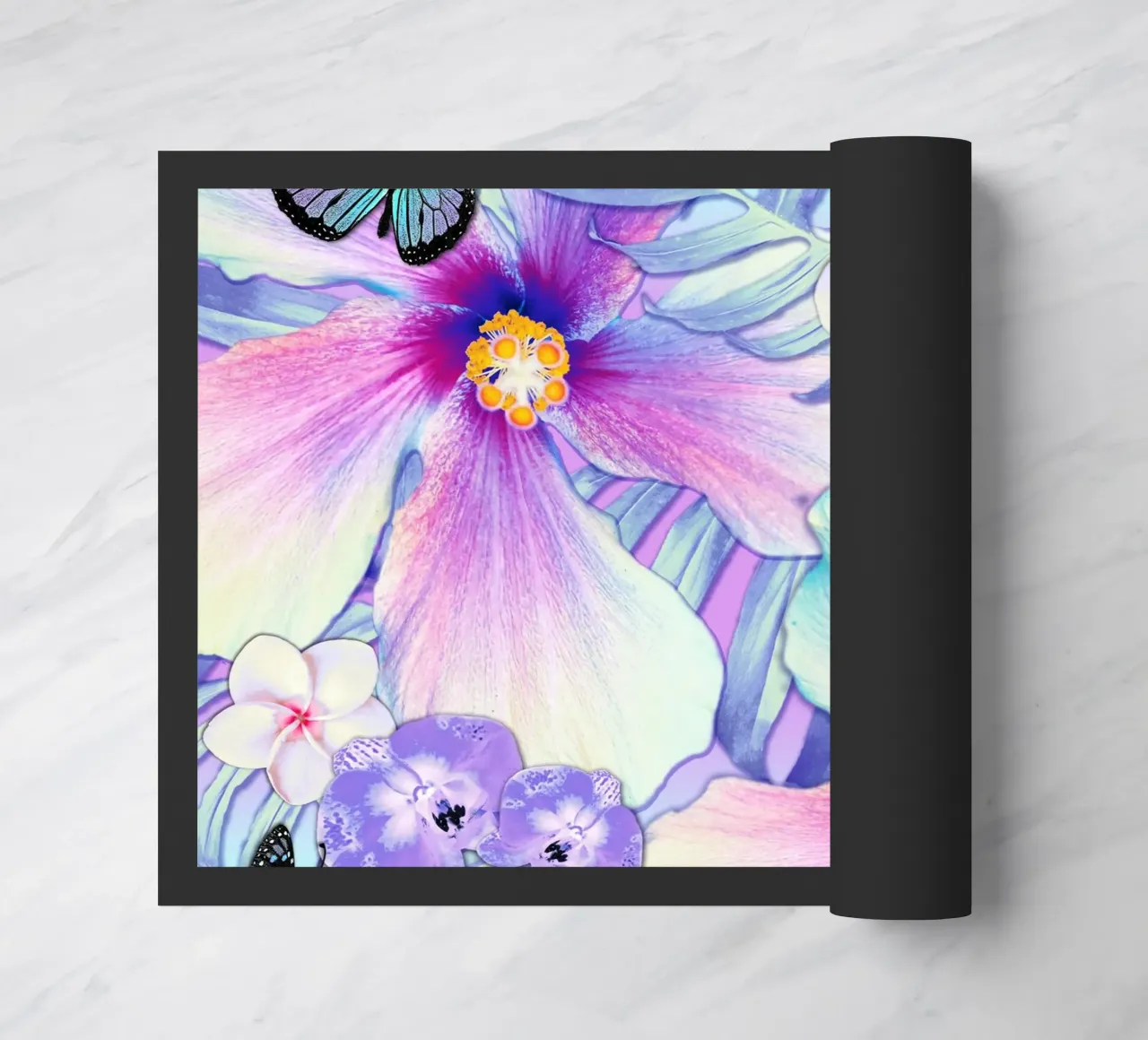 Ibisco Lavanda tropicale zerbino da Nina May Design Studio