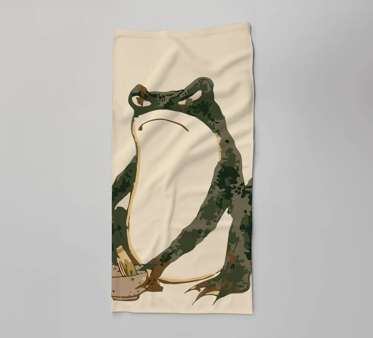 Frogs towel by Richard Wickham