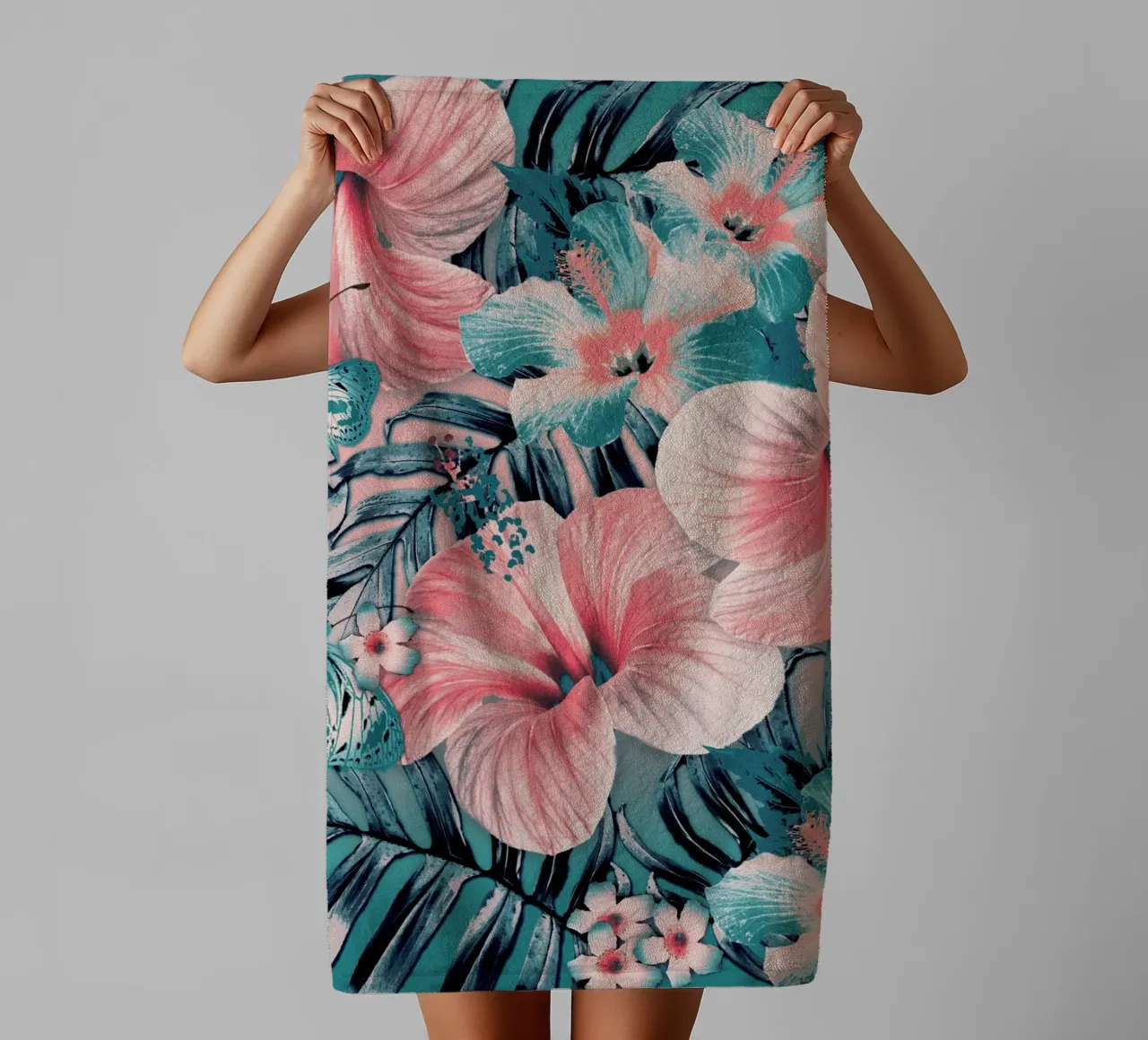 Coro Jade Aloha asciugamano da bagno da Nina May Design Studio
