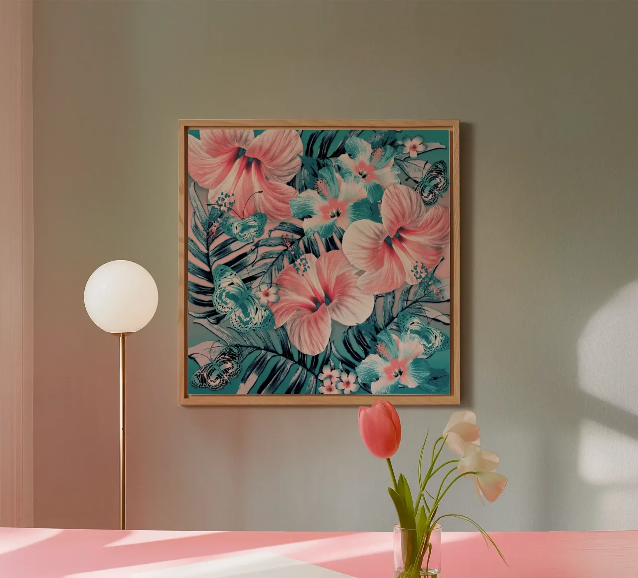 Coro Jade Aloha alluminio dibond da Nina May Design Studio
