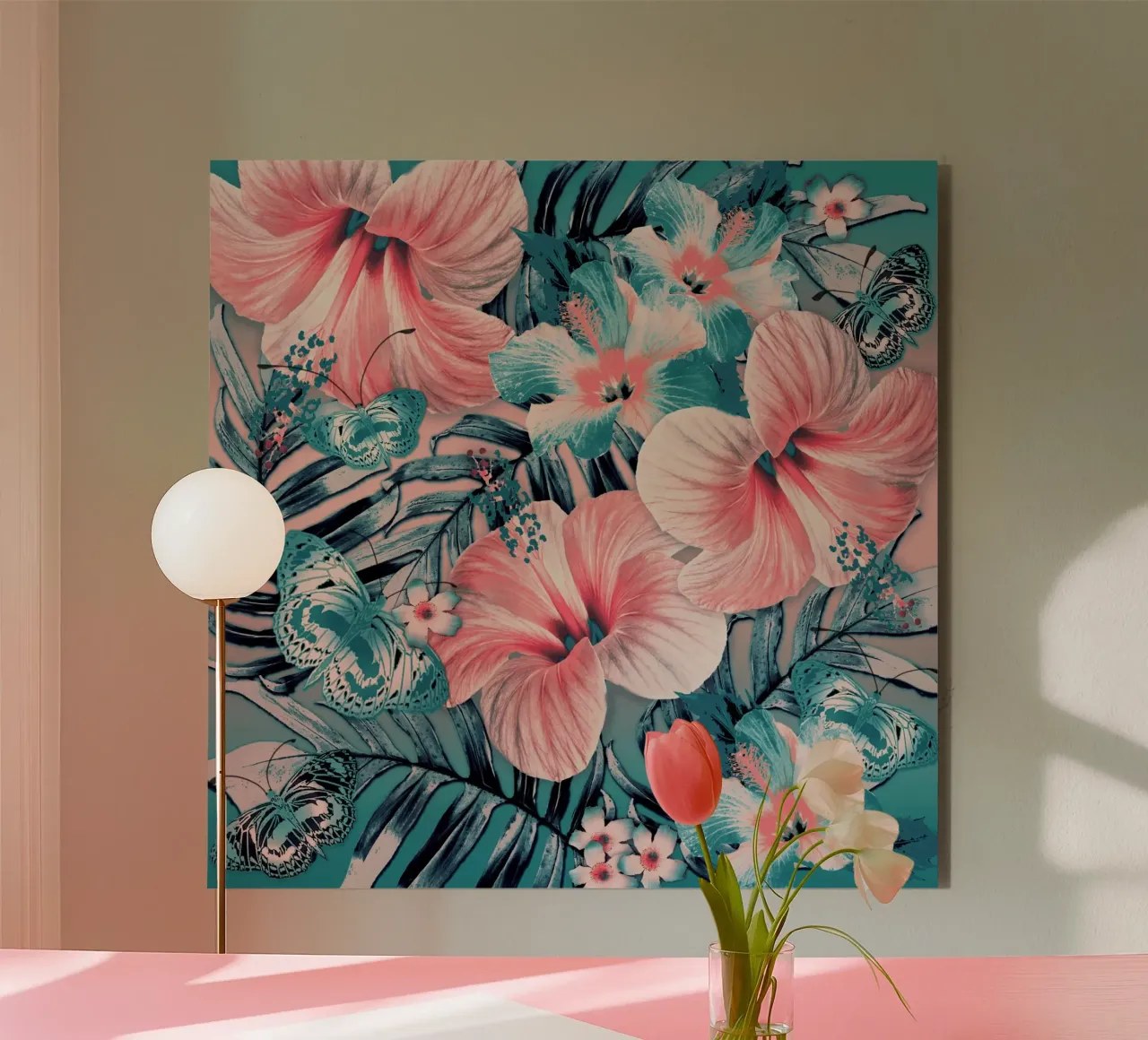 Coro Jade Aloha alluminio dibond da Nina May Design Studio