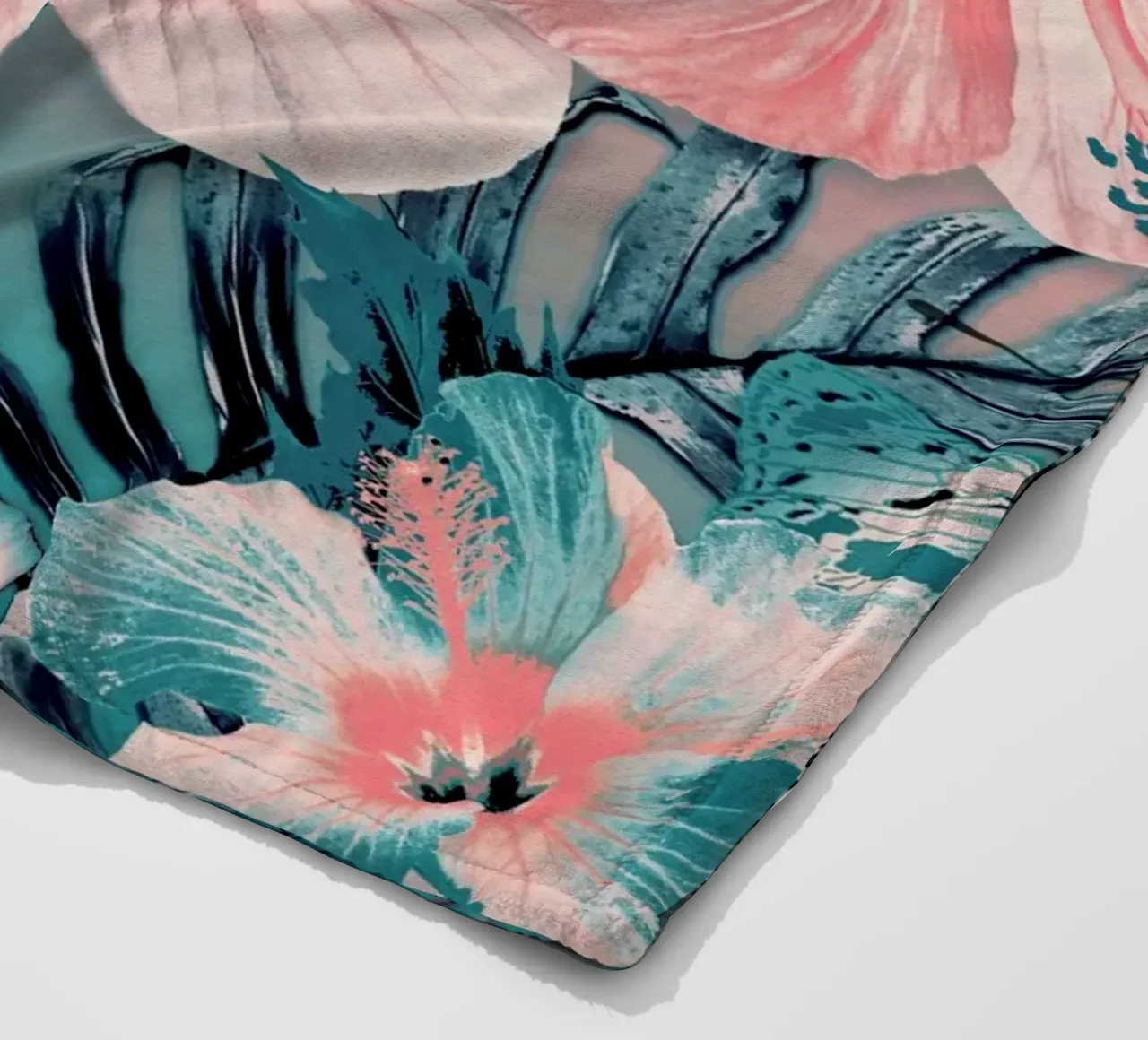Chœur Jade Aloha plaid polaire de Nina May Design Studio