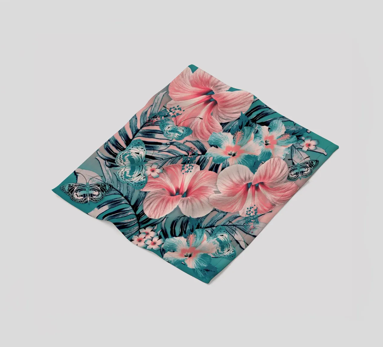 Chœur Jade Aloha plaid polaire de Nina May Design Studio