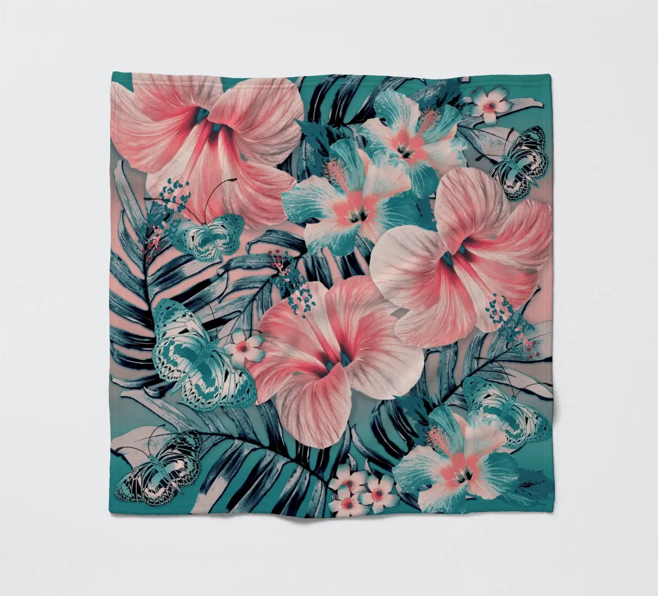 Chœur Jade Aloha plaid polaire de Nina May Design Studio