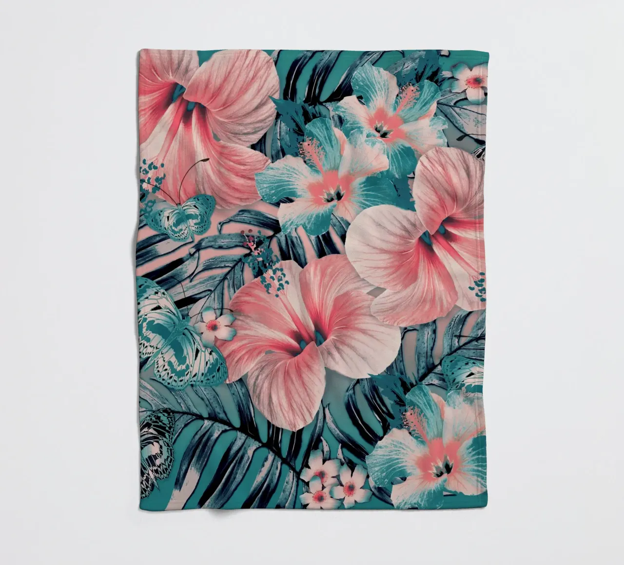 Chœur Jade Aloha plaid polaire de Nina May Design Studio