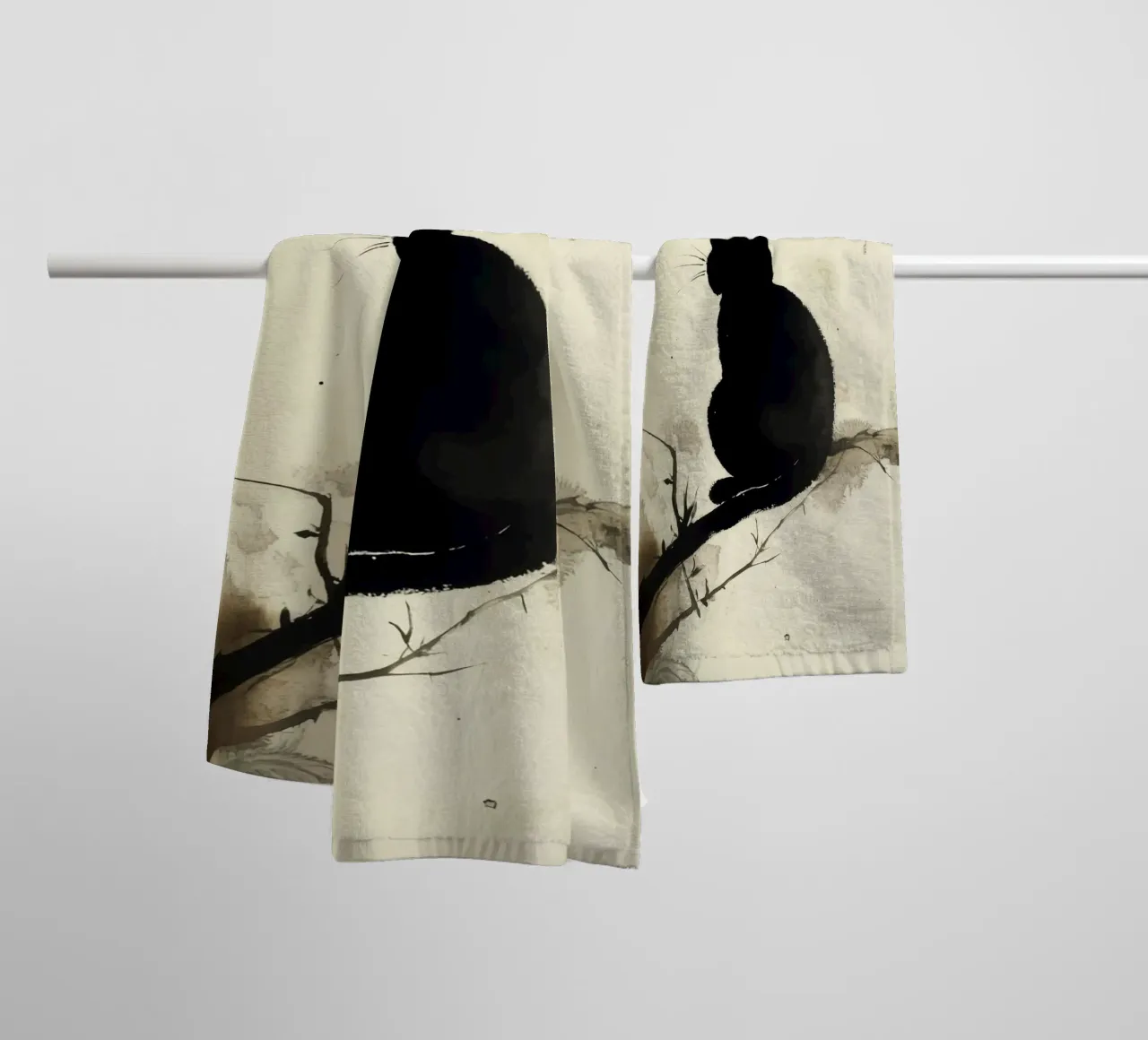 Cat II asciugamano da bagno da Richard Wickham