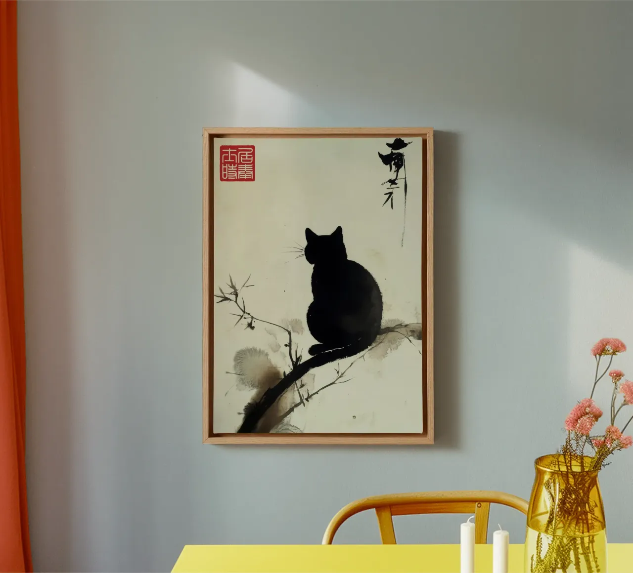 Cat II canvas by Richard Wickham