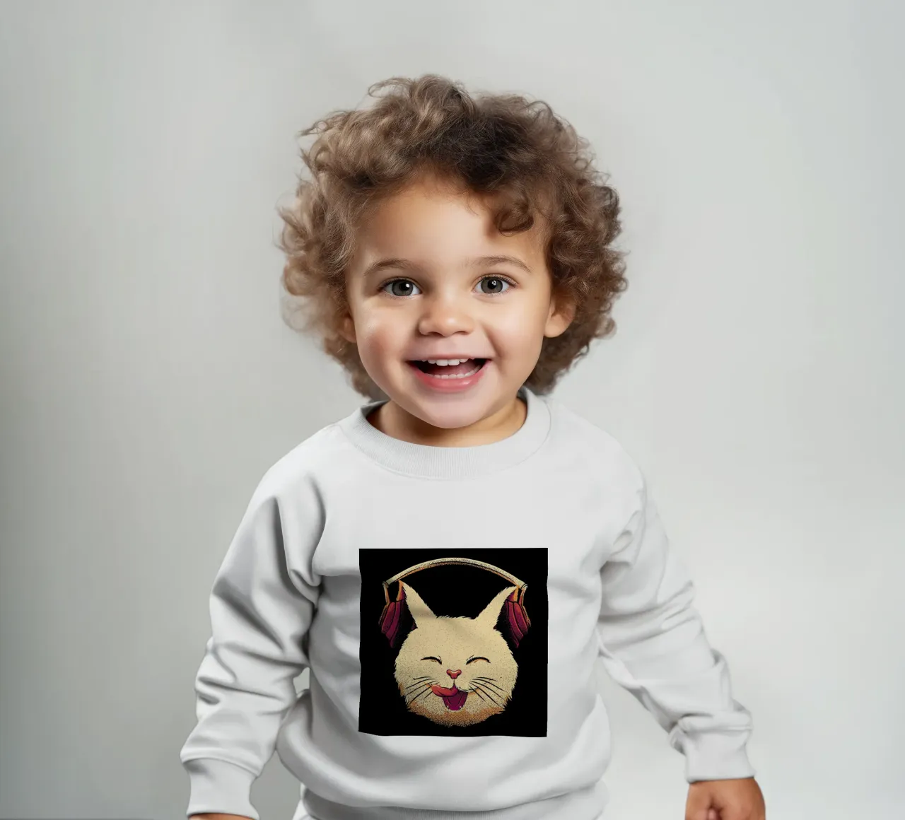 Smiling Musical Cat felpa neonato da Tobe Fonseca