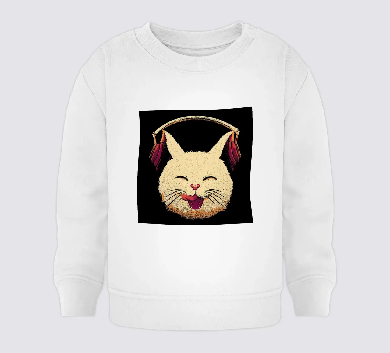 Smiling Musical Cat felpa neonato da Tobe Fonseca