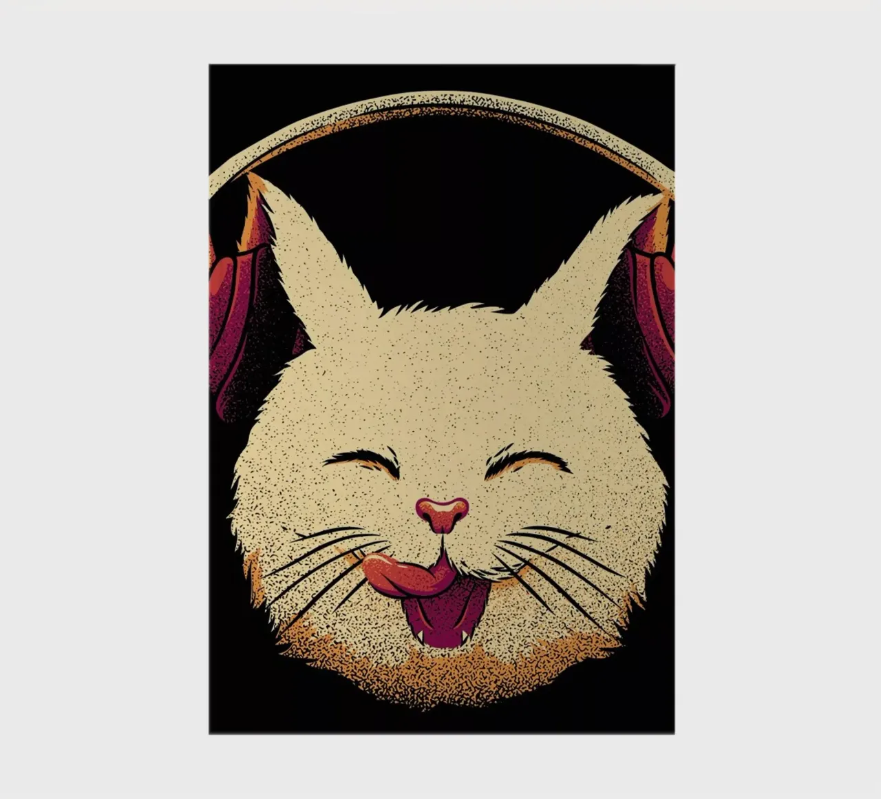 Smiling Musical Cat notebook by Tobe Fonseca