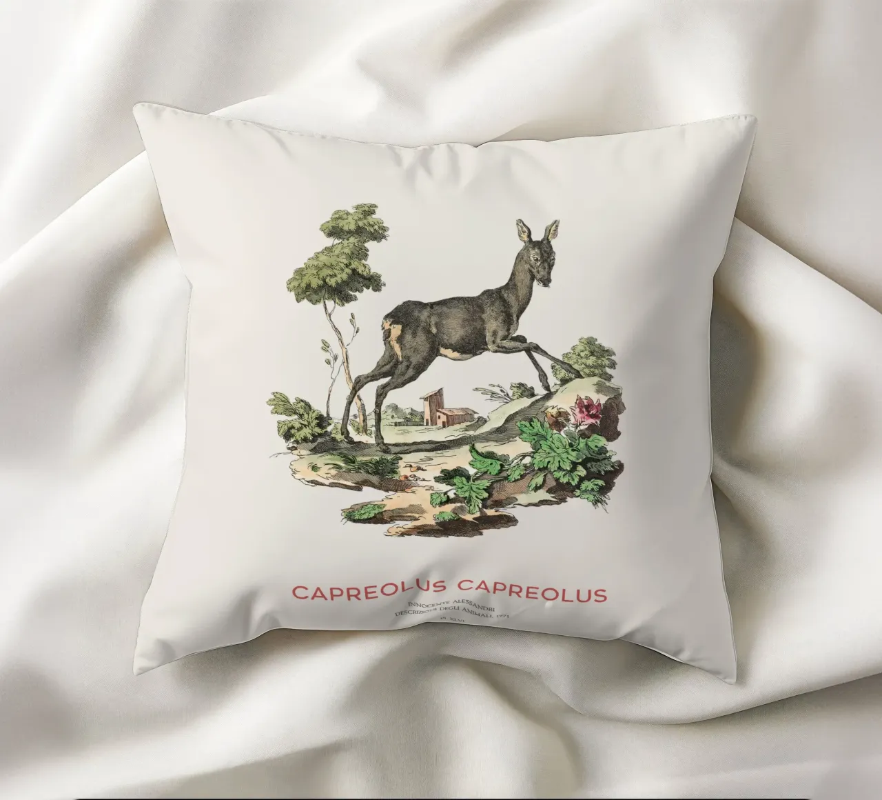 Capriolo cuscino da Vintagrafica