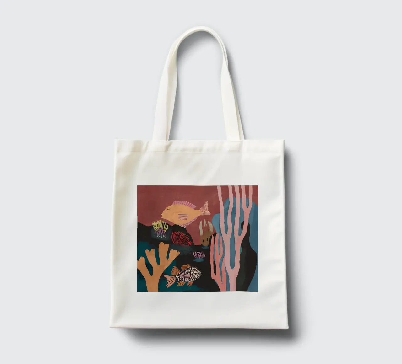 Paesaggio subacqueo borsa in juta da ThingDesign