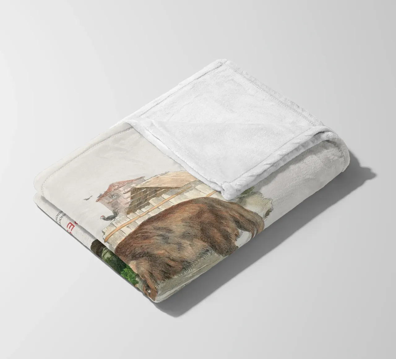 Der Rotfuchs Fleecedecke von Vintagrafica