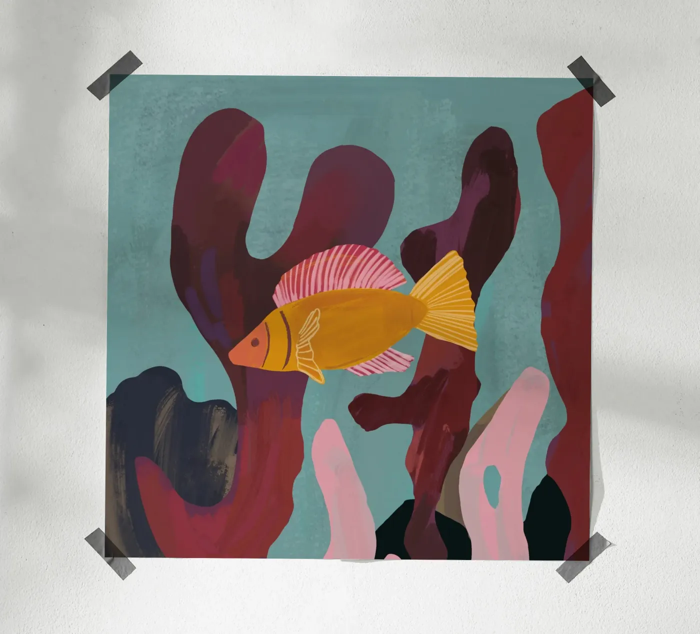 Corallo e pesci poster da ThingDesign