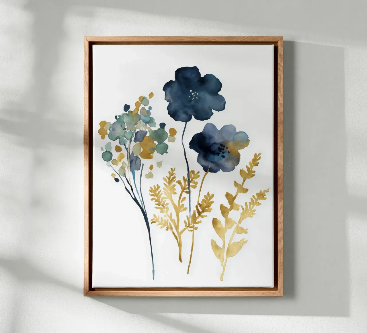 Field Cuttings canvas with Floater frame by Sophia Calder Studio