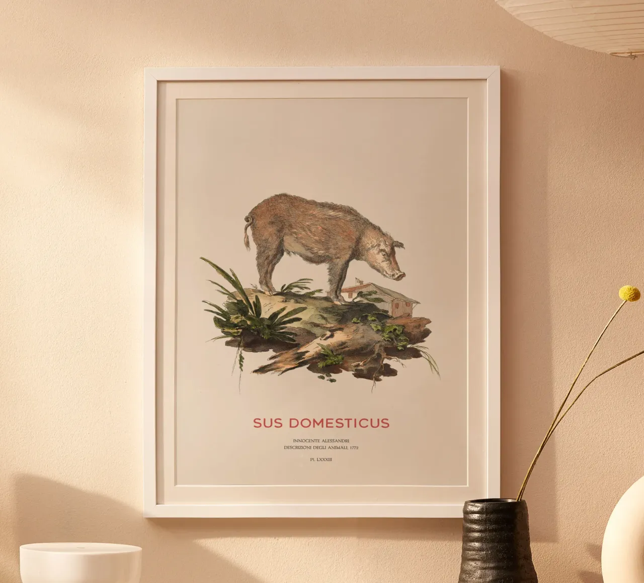 Das Schwein oder die Sau Hahnemühle von Vintagrafica