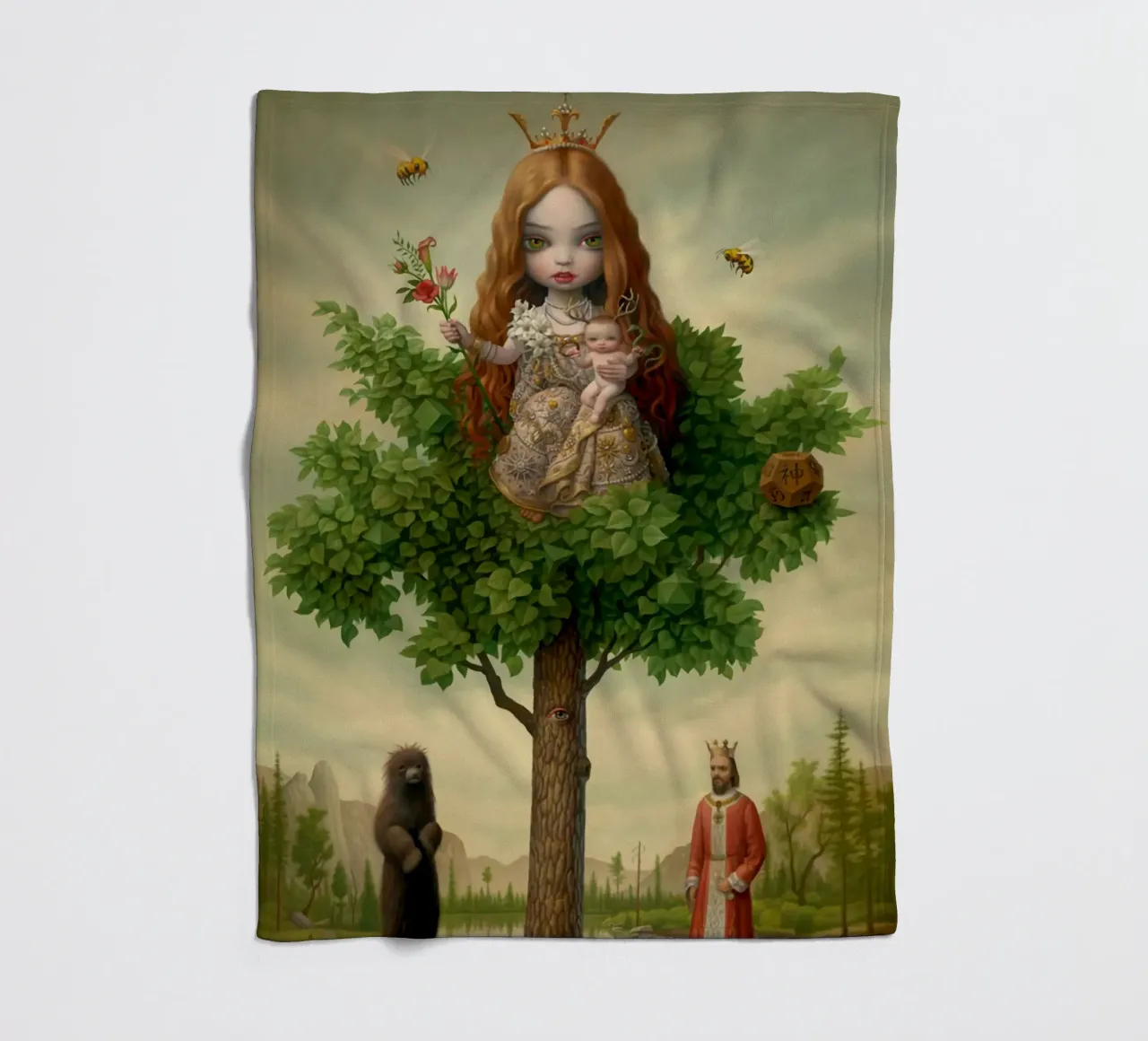 L'albero della vita, 2006 coperta in pile da Alexandra Sutton