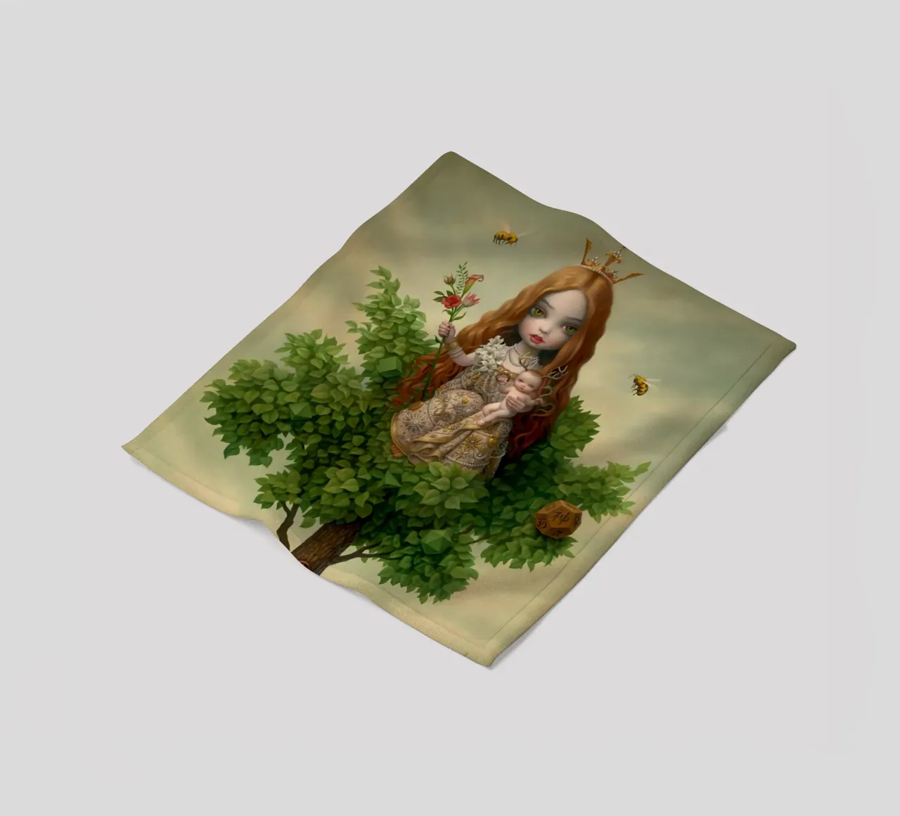 L'albero della vita, 2006 coperta in pile da Alexandra Sutton