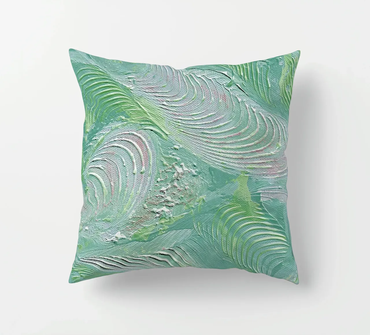 IDEAL GIFT 49 invers decorative cushion by Thierry Vobmann Abstract painting