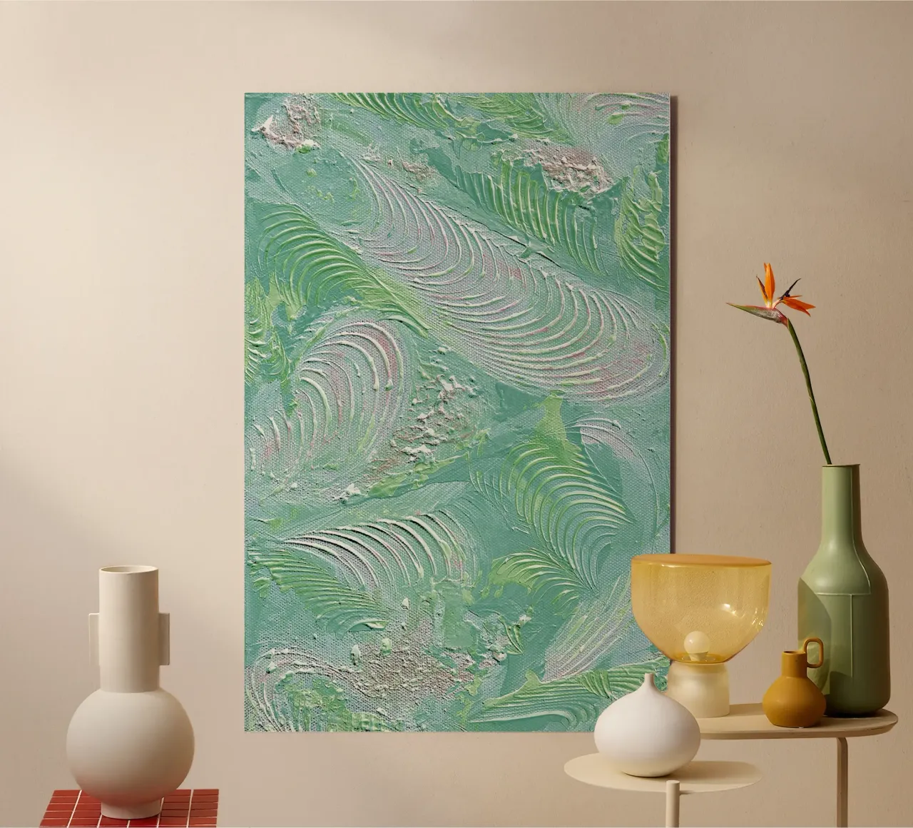 IDEAL GIFT 49 invers alu-dibond by Thierry Vobmann Abstract painting