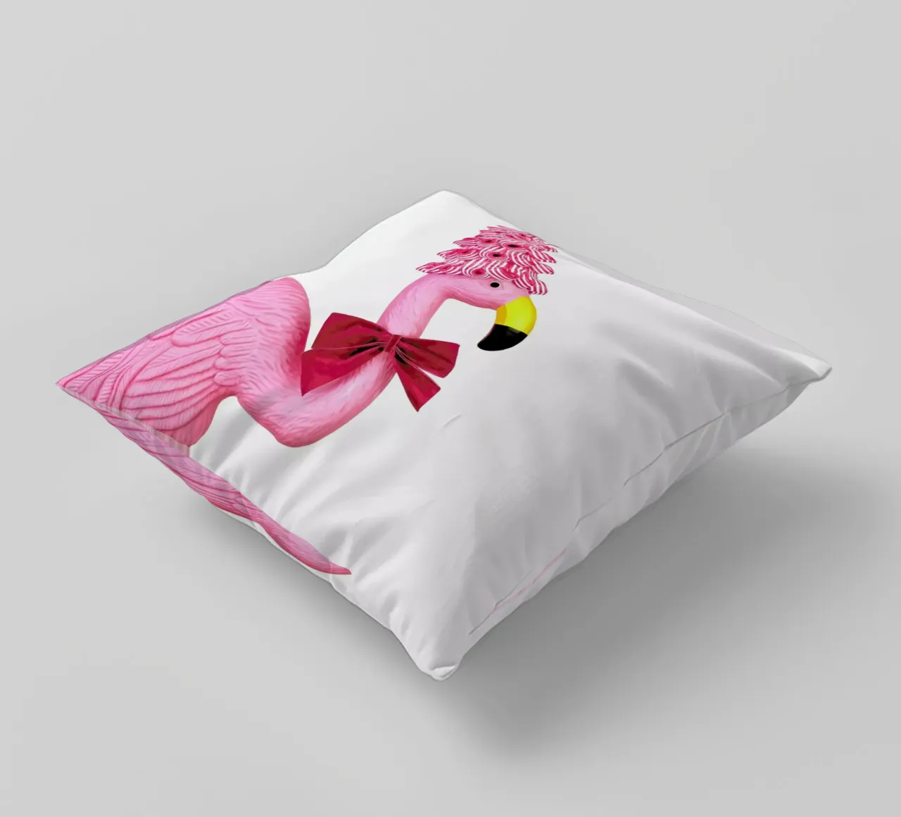 Christmas Flamingo cuscino da Juj Winn