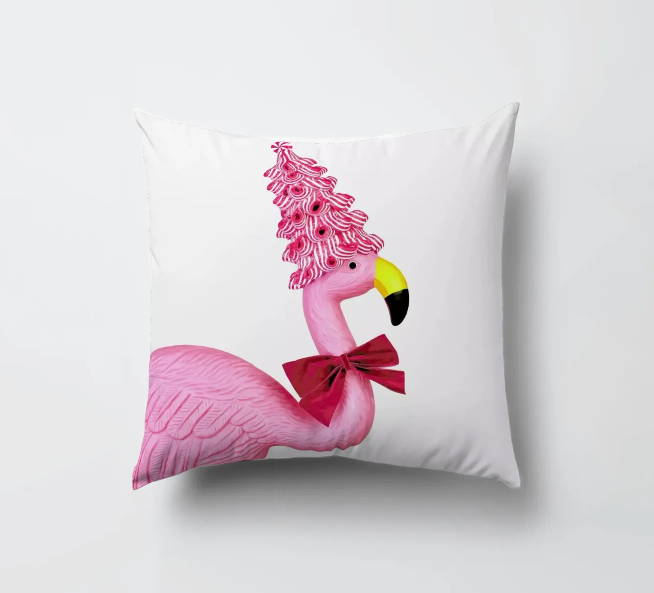 Christmas Flamingo cuscino da Juj Winn