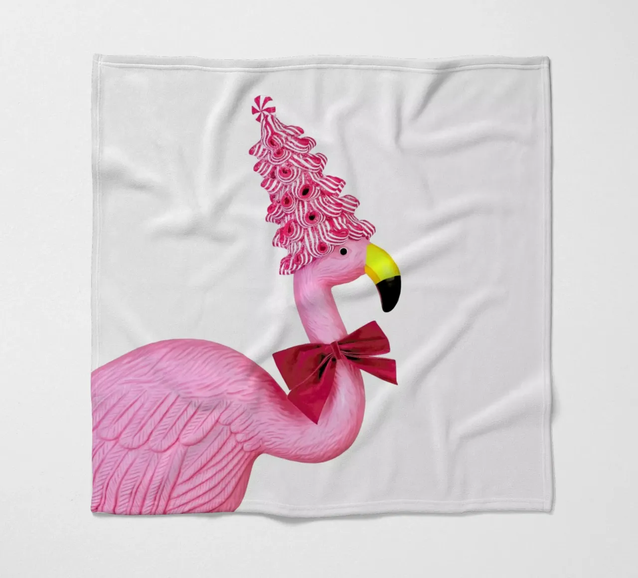 Christmas Flamingo coperta in pile da Juj Winn