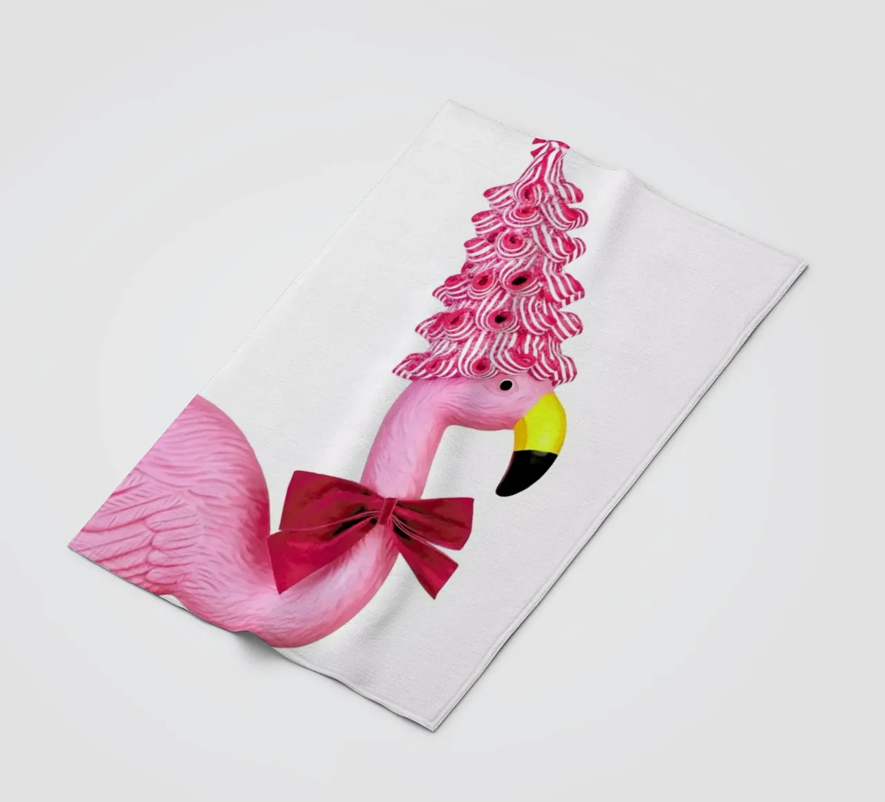 Christmas Flamingo coperta in pile da Juj Winn