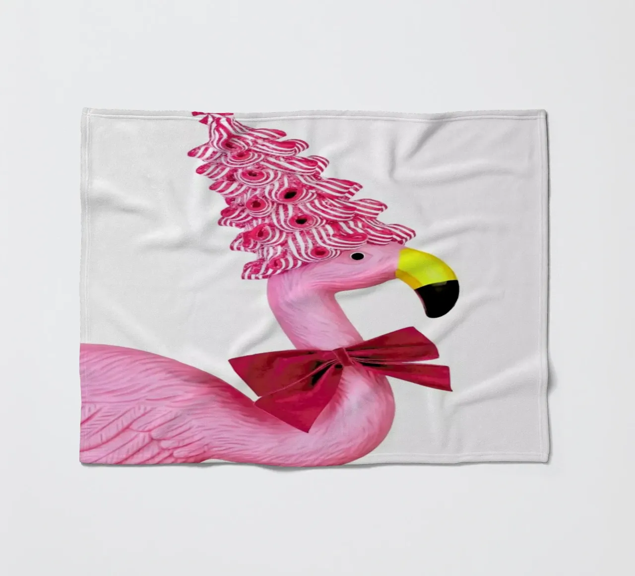 Christmas Flamingo coperta in pile da Juj Winn