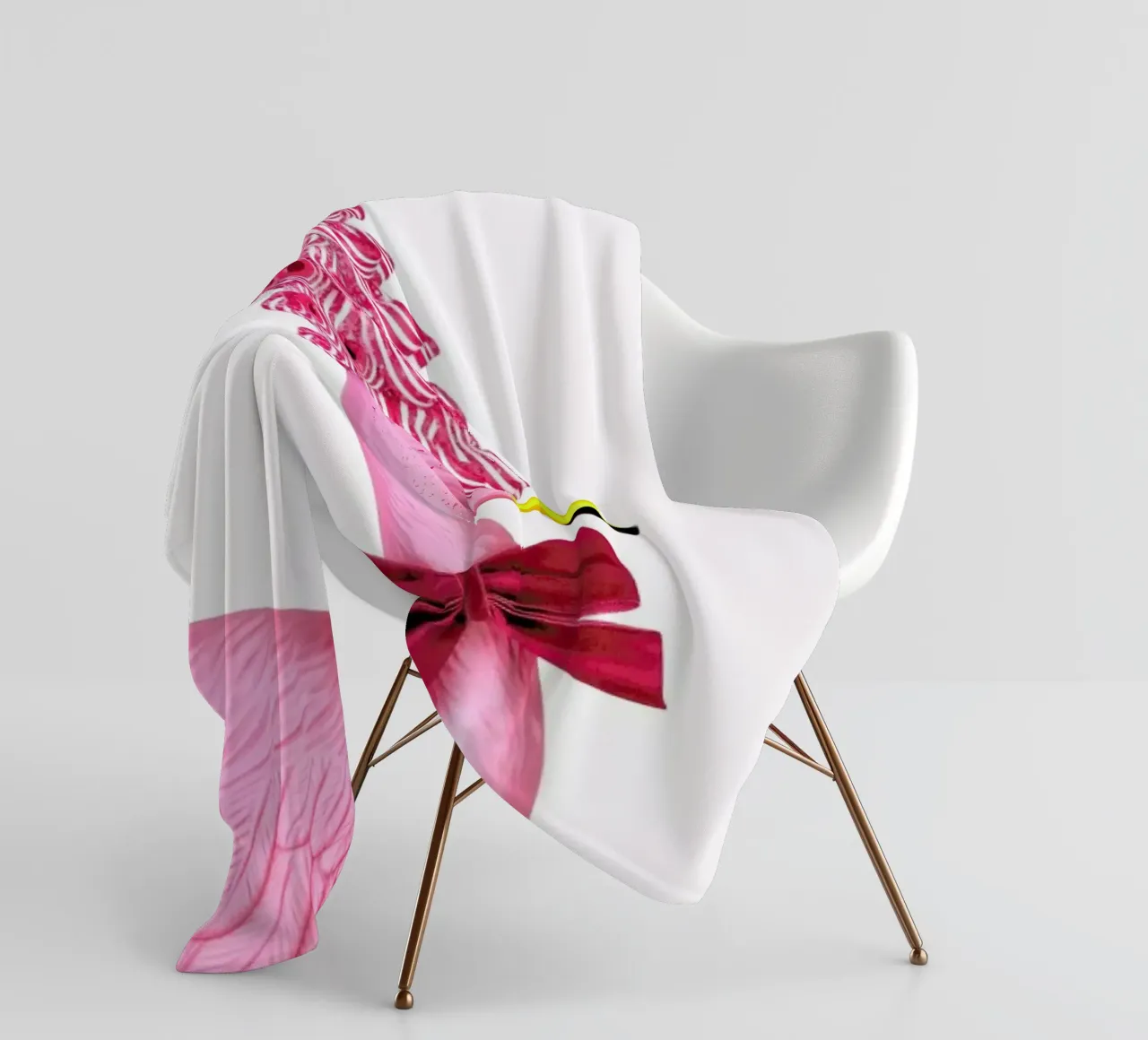 Christmas Flamingo coperta in pile da Juj Winn